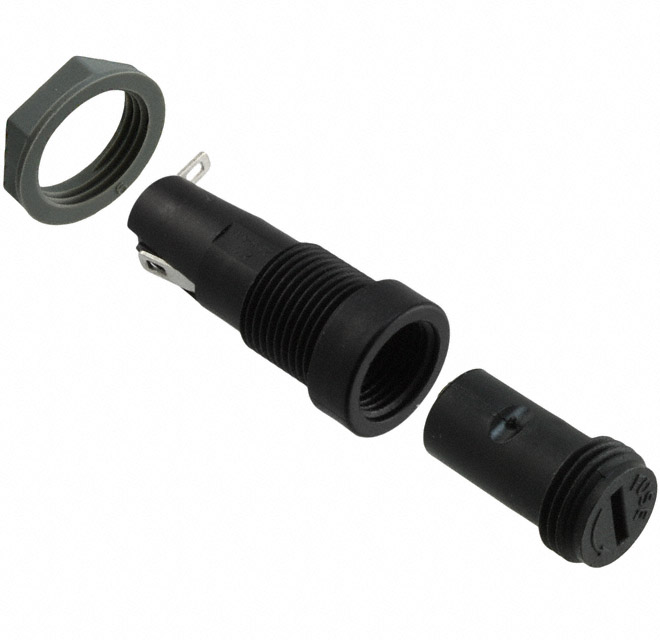 Fuse Holder 10 A 250V 1 Circuit Cartridge Panel Mount